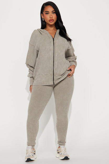 Gigi Washed Legging Set - Grey