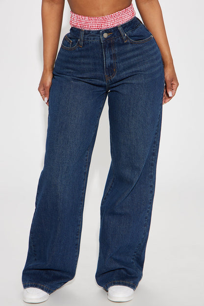 Ziggy Non Stretch Boxer Straight Leg Jeans - Dark Wash