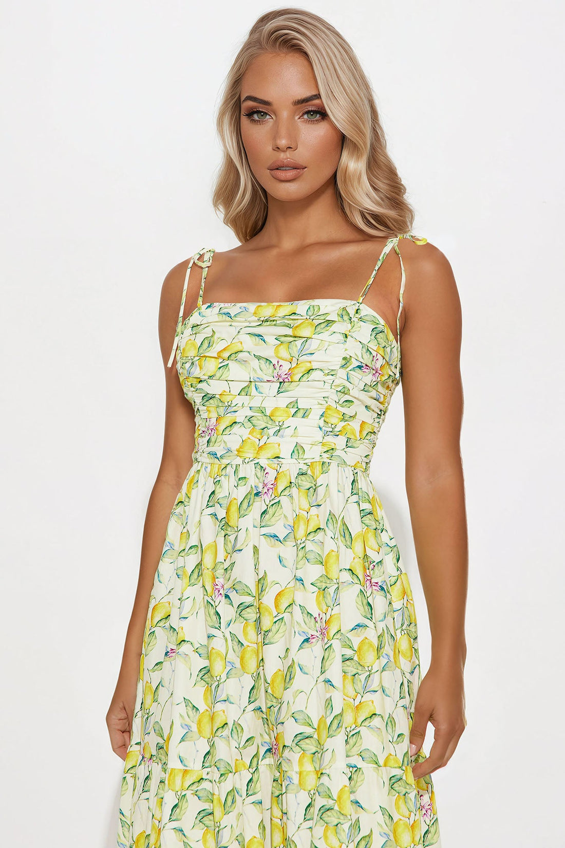 Life Gives You Lemons Maxi Dress - Yellow/combo