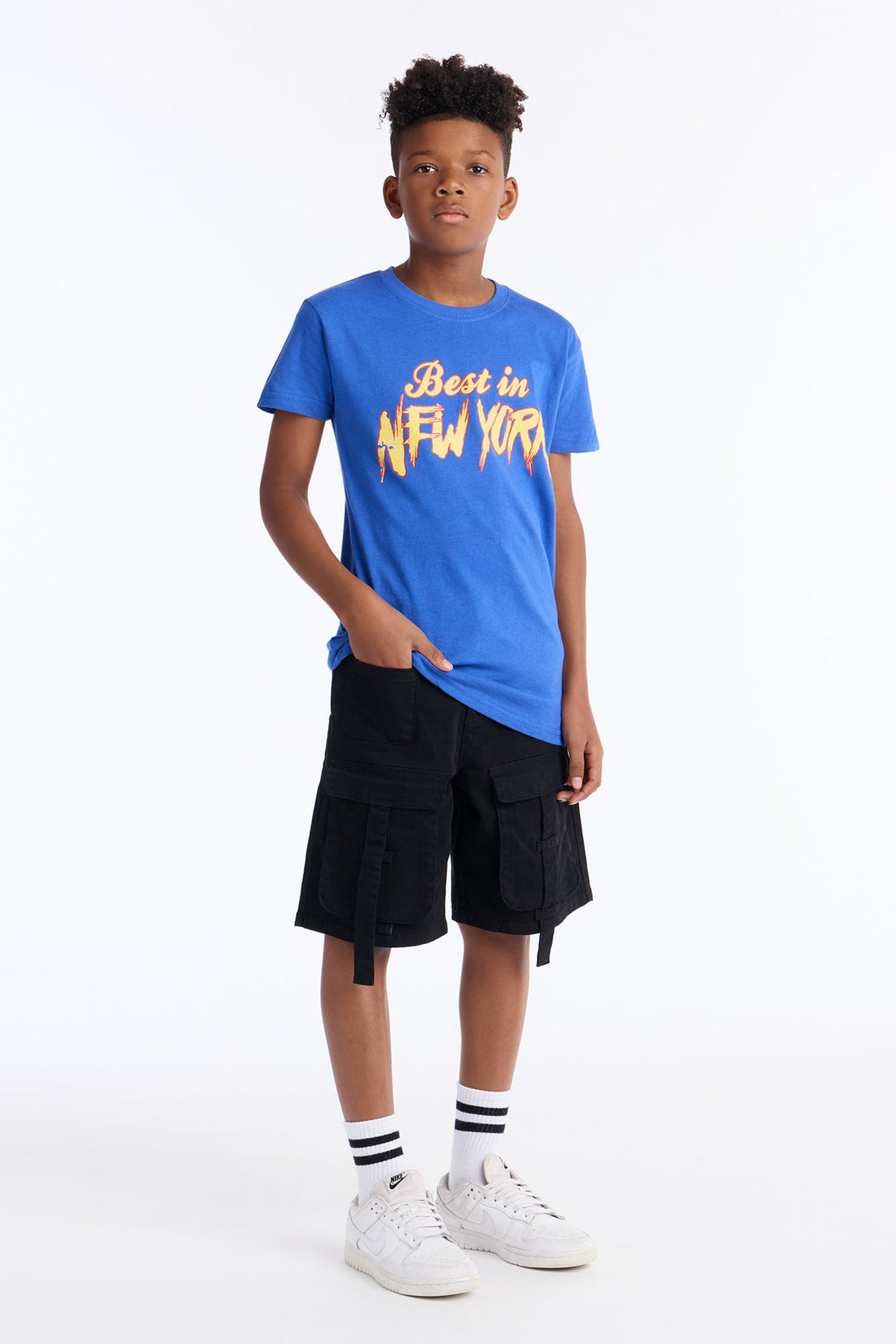 Mini Best In New York Short Sleeve Tee - Royal