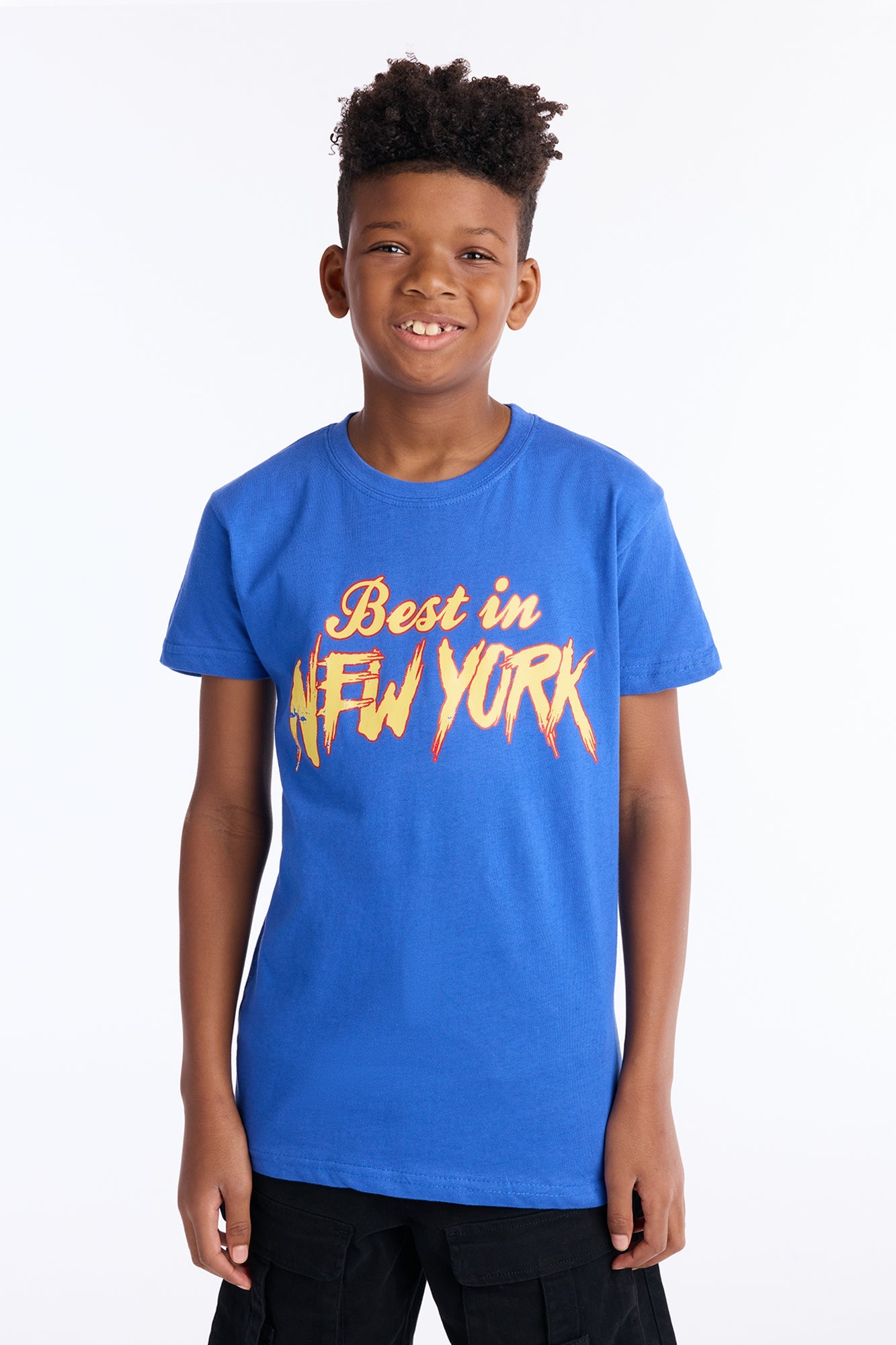 Mini Best In New York Short Sleeve Tee - Royal
