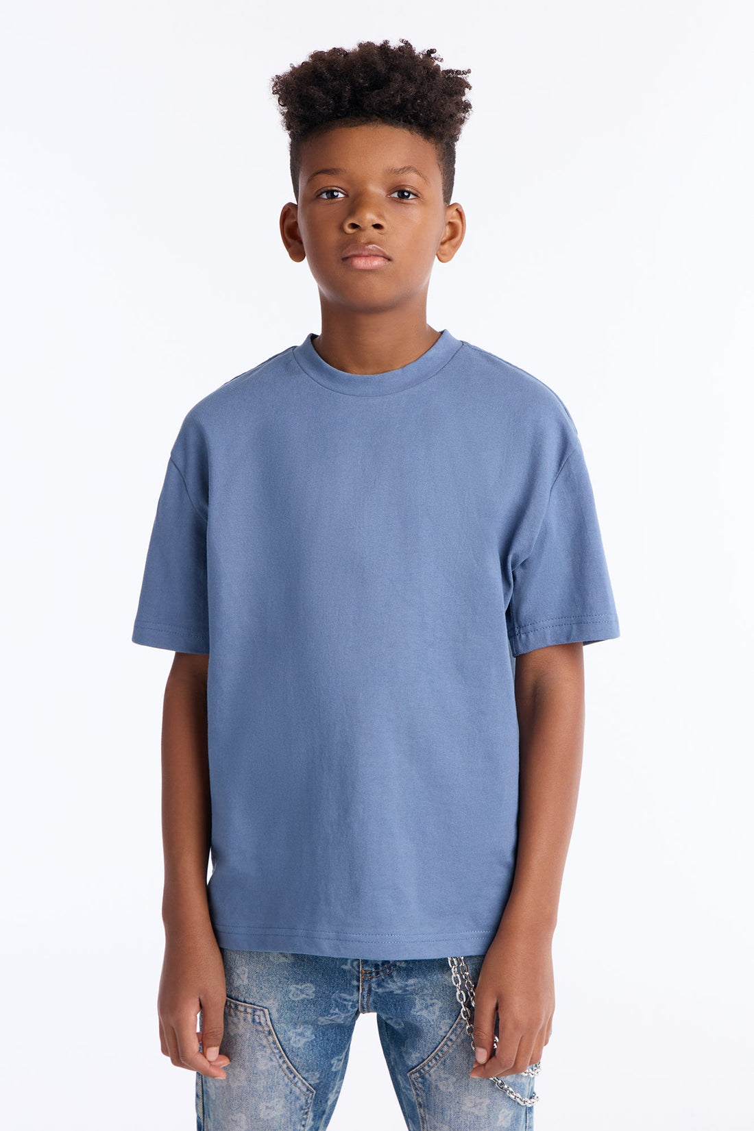 Mini Oversized Heavyweight Tee 240GSM - Indigo