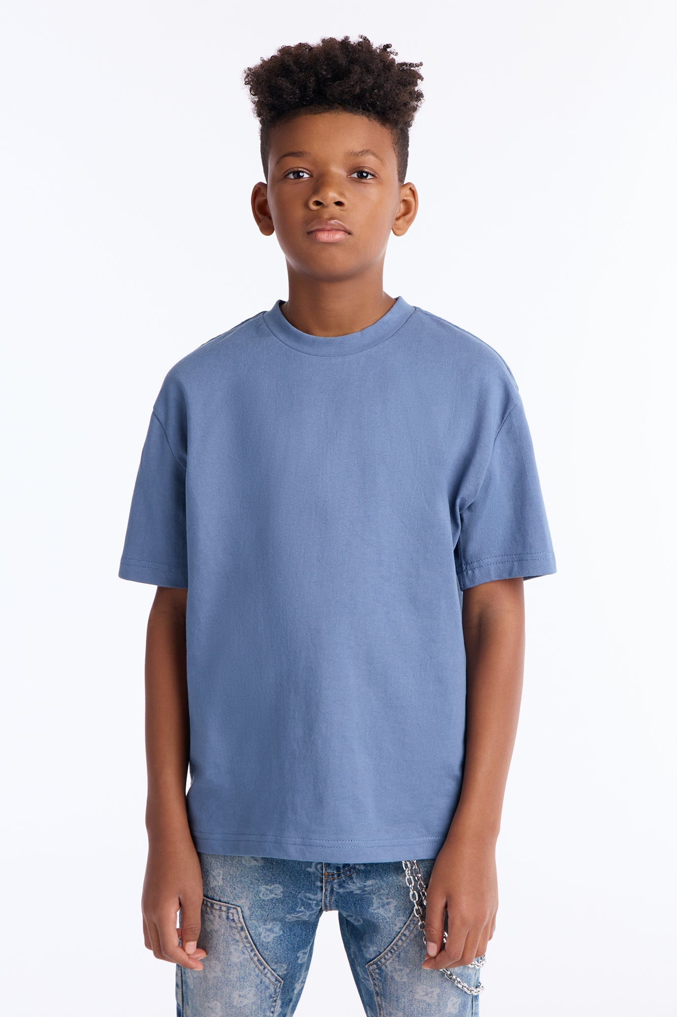Mini Oversized Heavyweight Tee 240GSM - Indigo