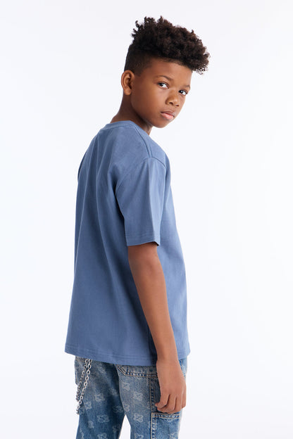 Mini Oversized Heavyweight Tee 240GSM - Indigo