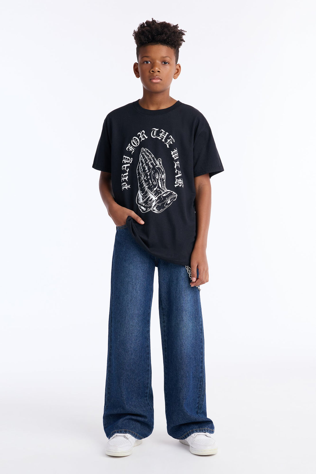 Mini Pray For The Weak Short Sleeve Tee - Black