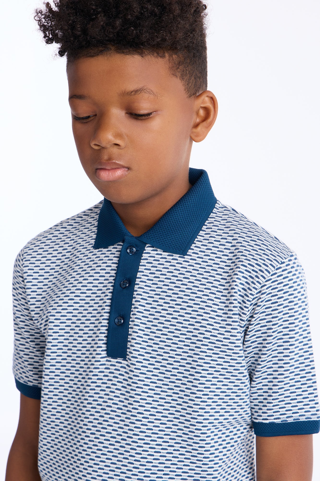 Mini The Difference Short Sleeve Polo - Blue
