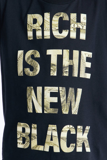 Mini Rich is The New Black Oversize Tee - Black