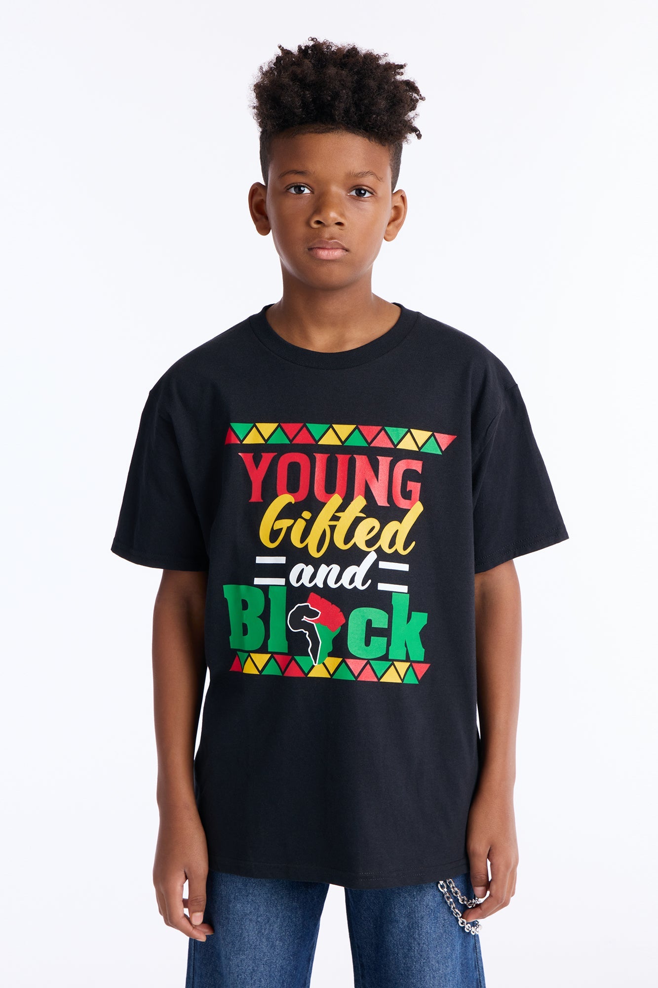 Mini Young Gifted and Black Short Sleeve Tee - Black