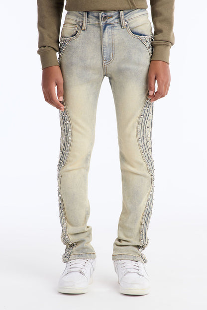 Mini Making Waves Flare Jeans - Vintage Blue Wash