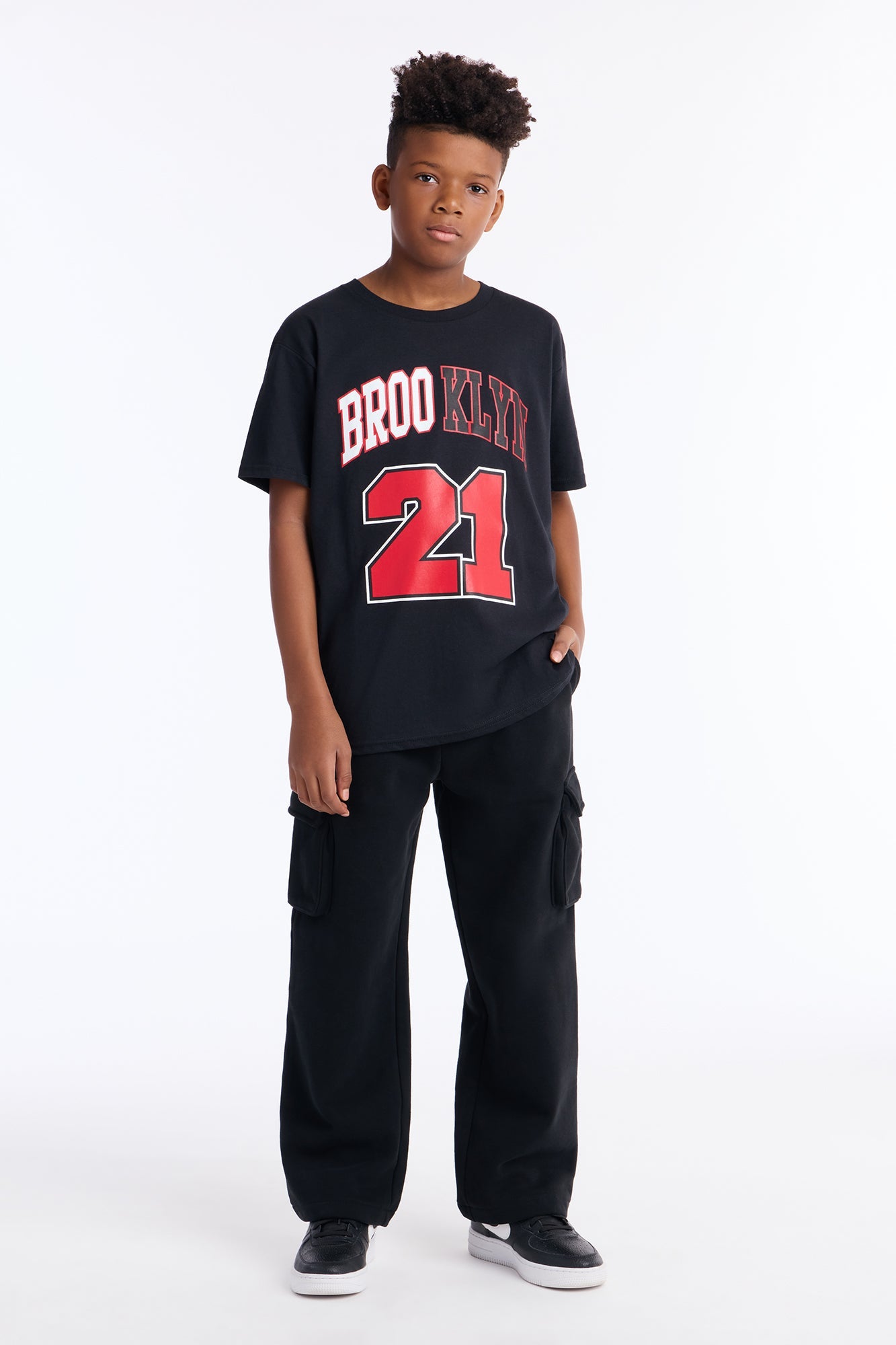 Mini Brooklyn 21 Short Sleeve Tee - Black