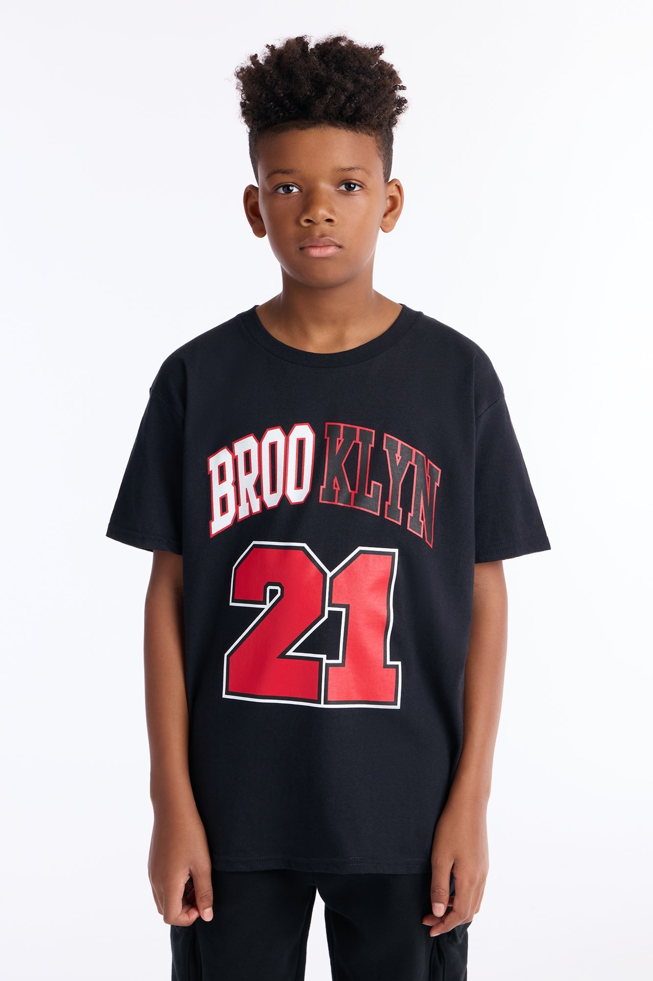 Mini Brooklyn 21 Short Sleeve Tee - Black