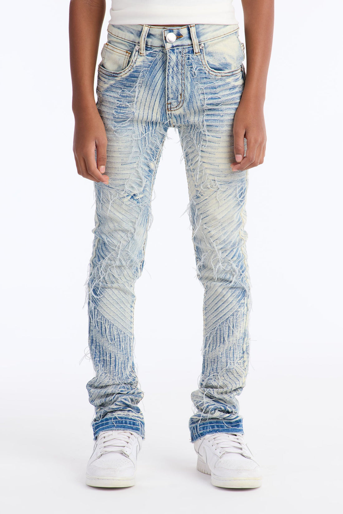 Mini All Around Me Printed Jeans - Light Blue Wash