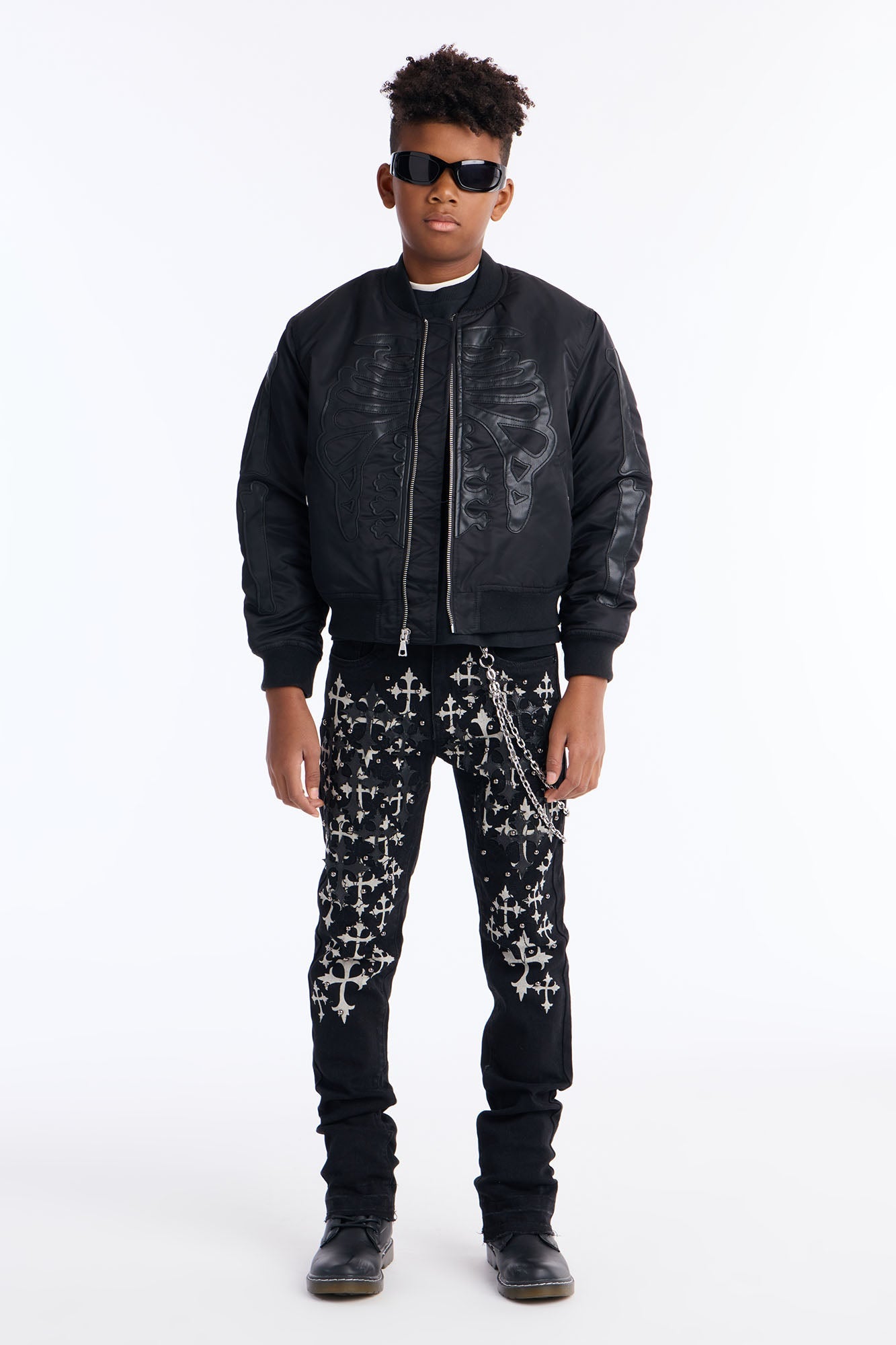 Mini No Secret Flare Pants - Black