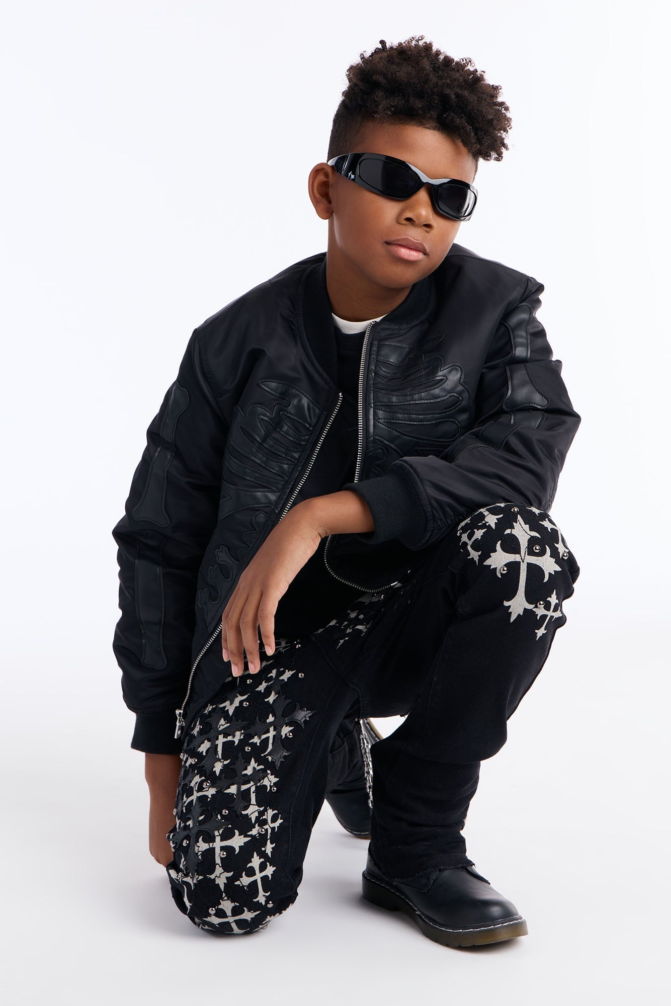 Mini No Secret Flare Pants - Black