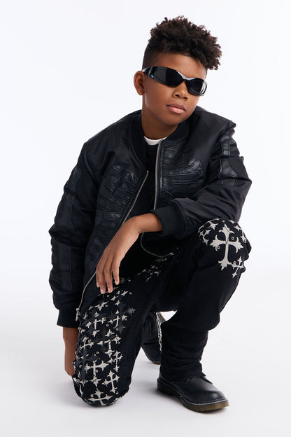 Mini No Secret Flare Pants - Black