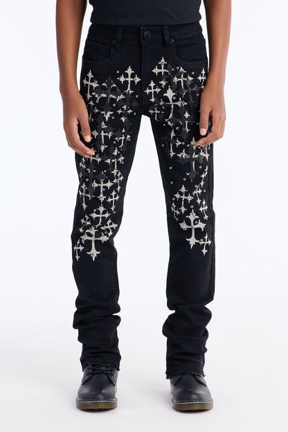 Mini No Secret Flare Pants - Black