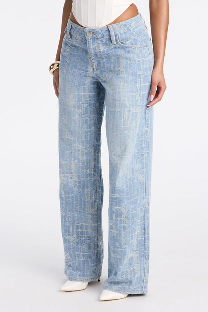 Vicenza Low Waist Jeans - Light Wash