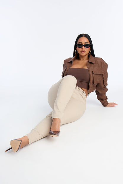 Tall Skinny Uniform Pants - Khaki