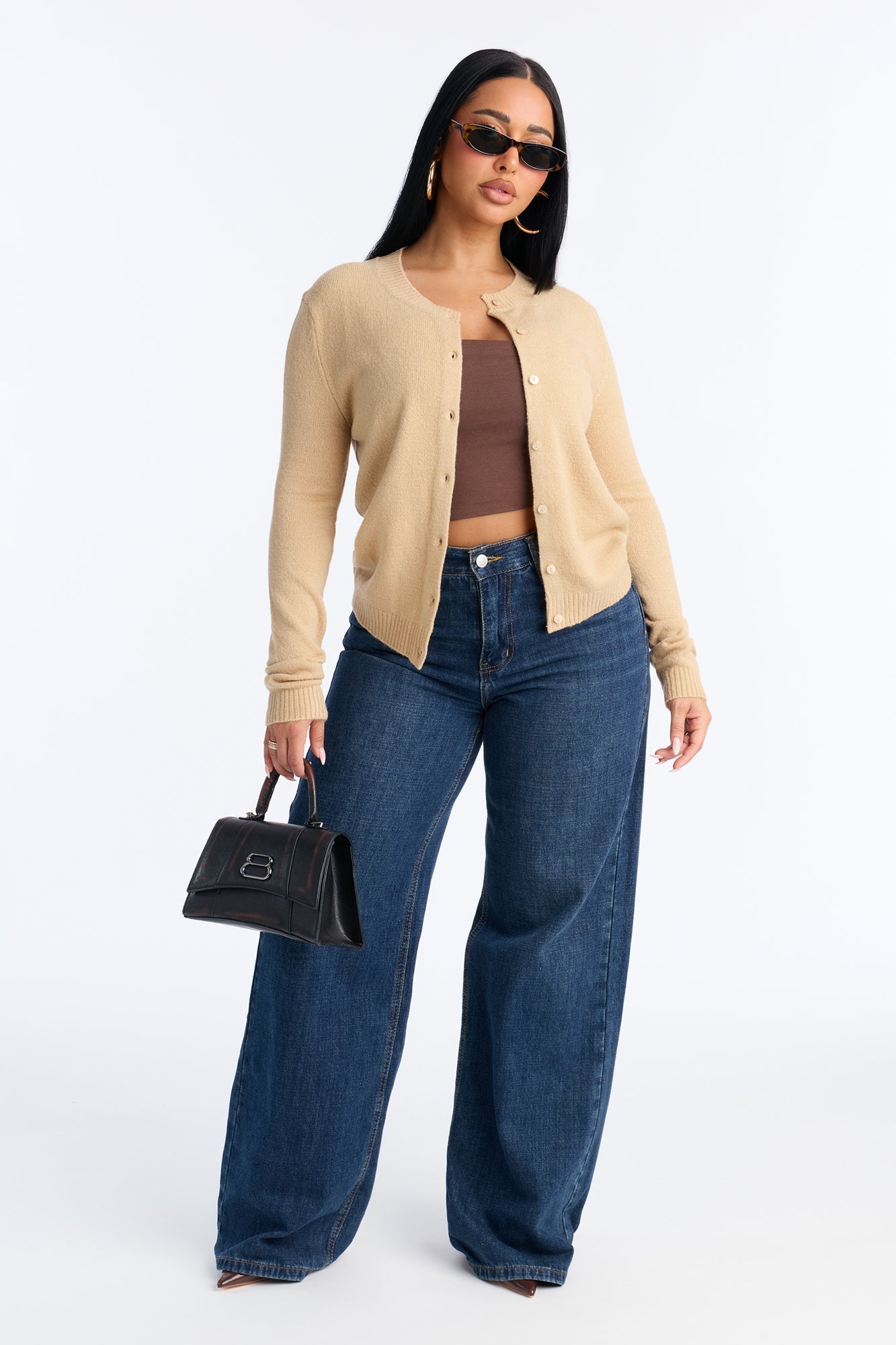 Comfort Club Cardigan - Taupe