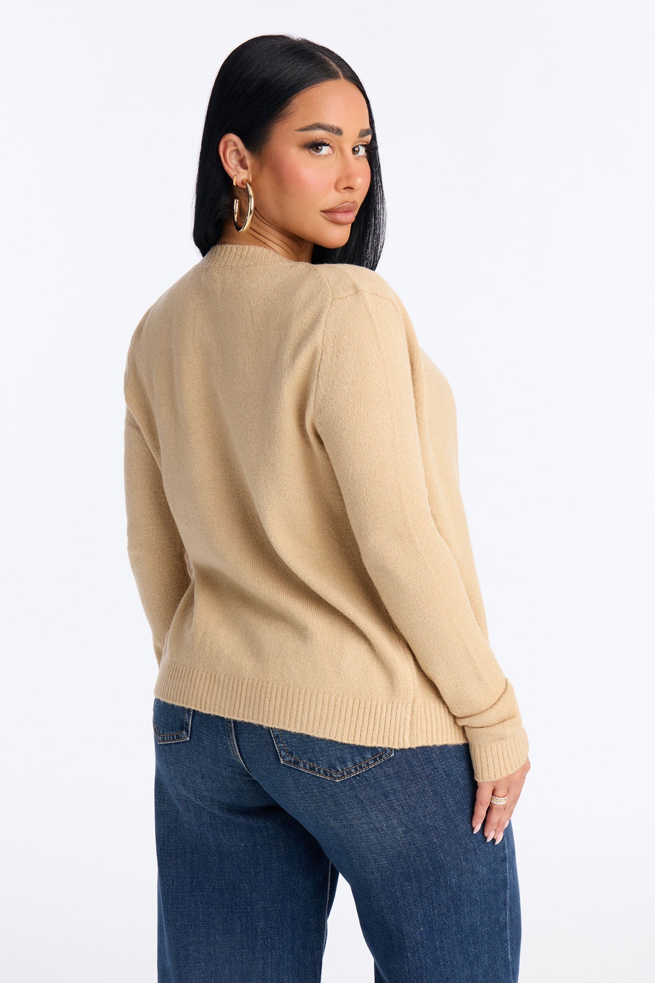 Comfort Club Cardigan - Taupe