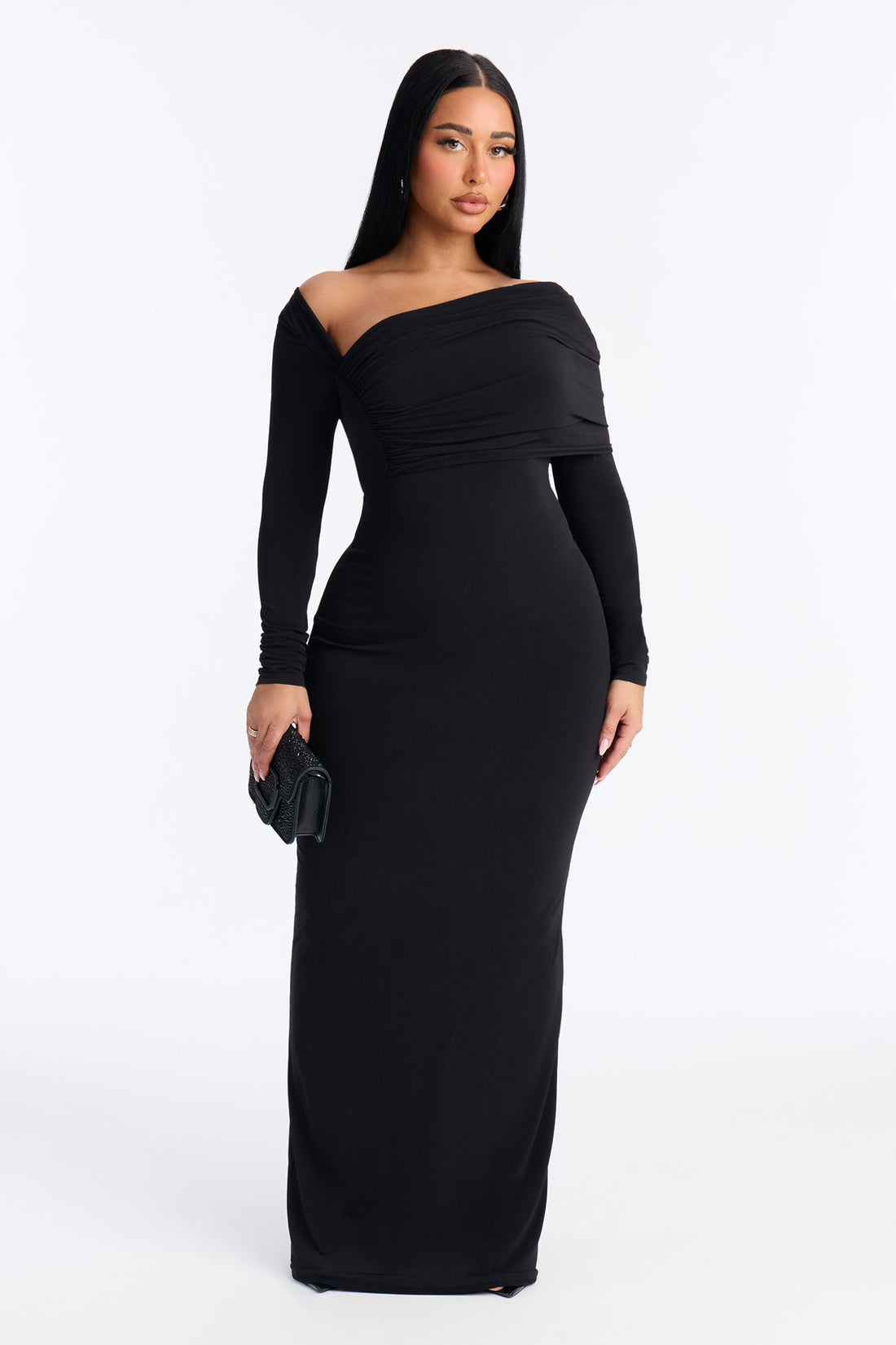Bare Edge Maxi Dress - Black
