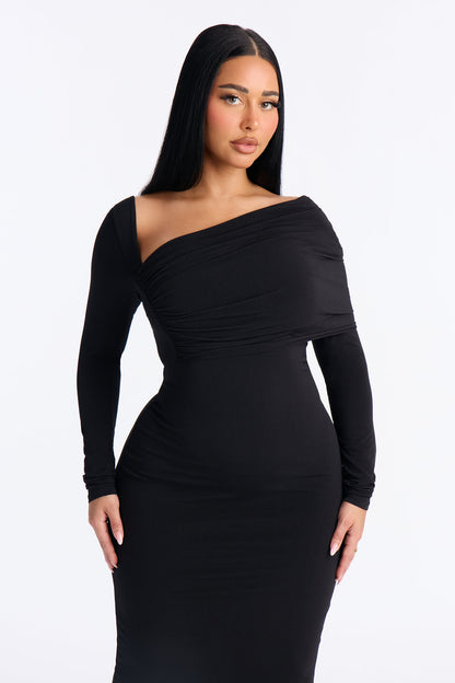 Bare Edge Maxi Dress - Black