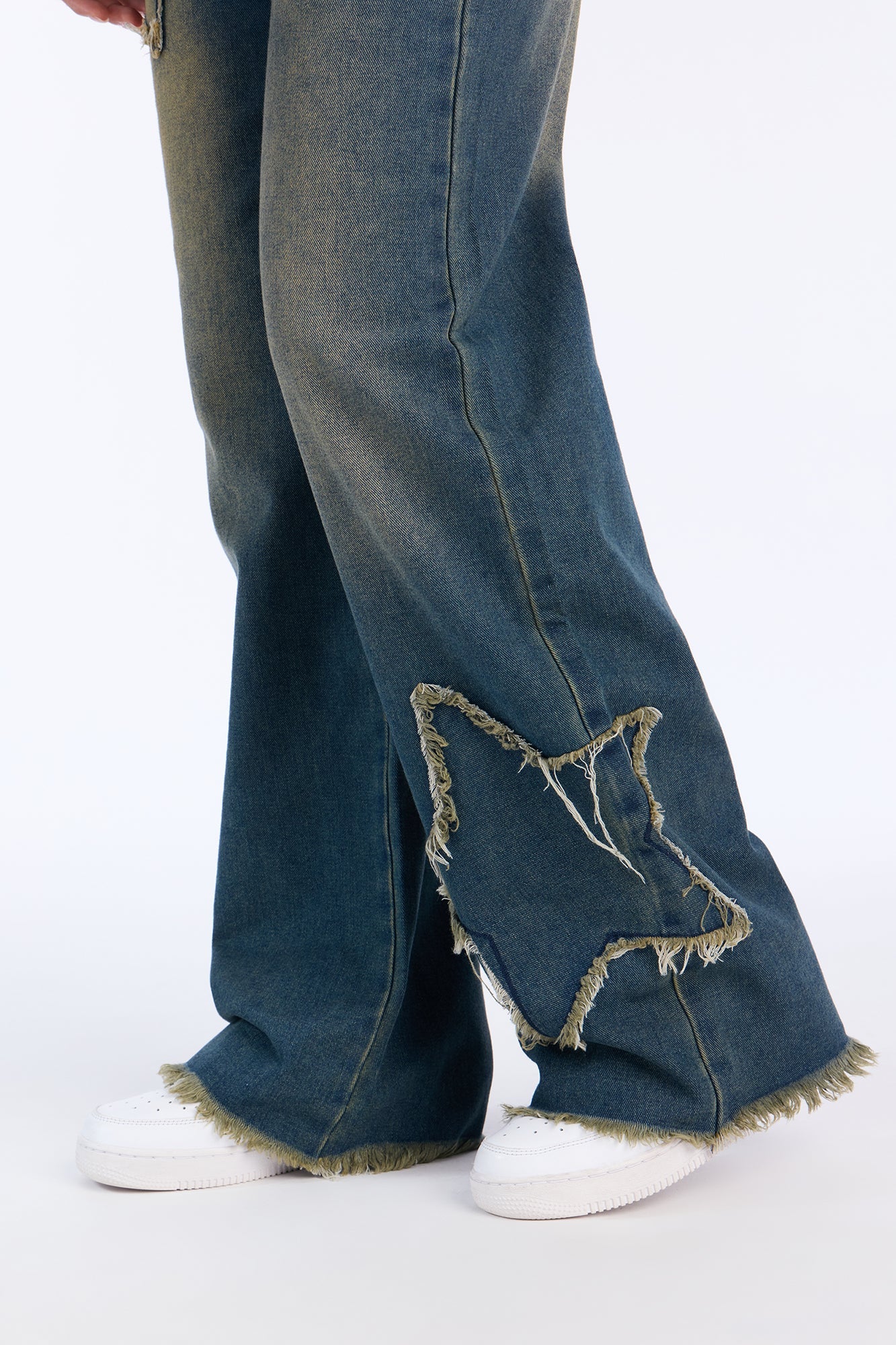 Brighter Than Stars Tinted Baggy Jeans - Dark Wash