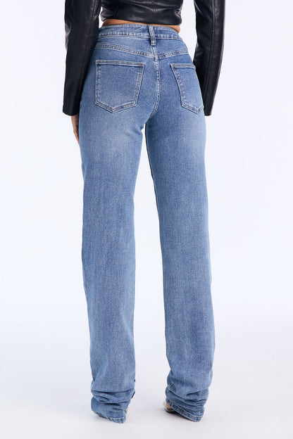 Adriatic Stacked Slim Straight Jeans - Medium Wash