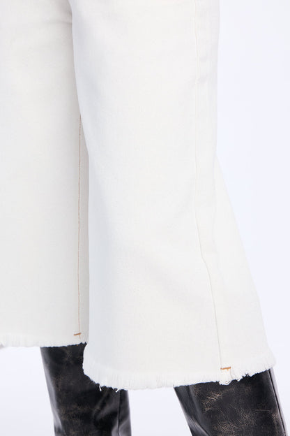 Ice Queen Glittering Culotte Jeans - White