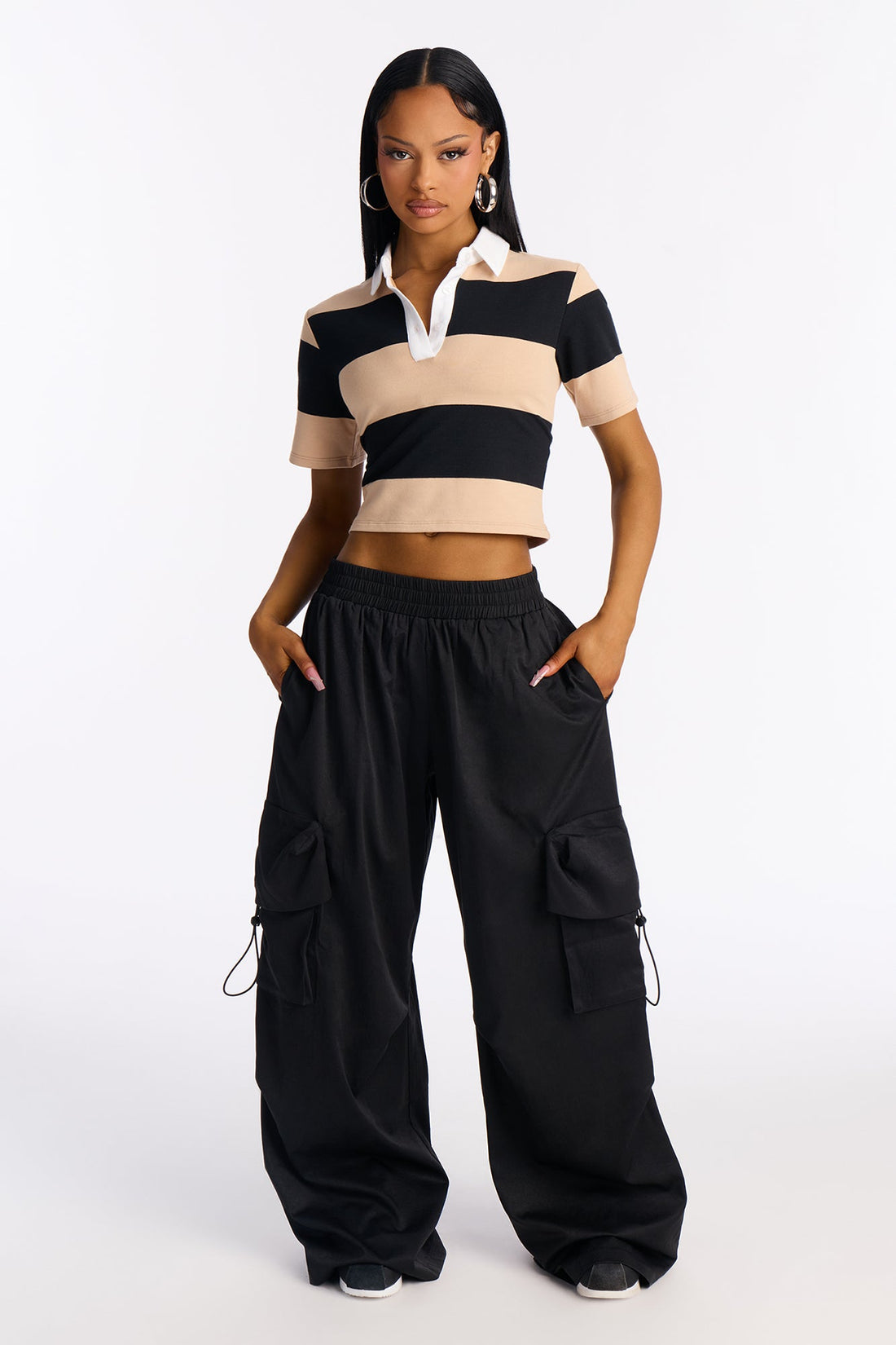 Coffee Break Wide Leg Pant 32″ - Black
