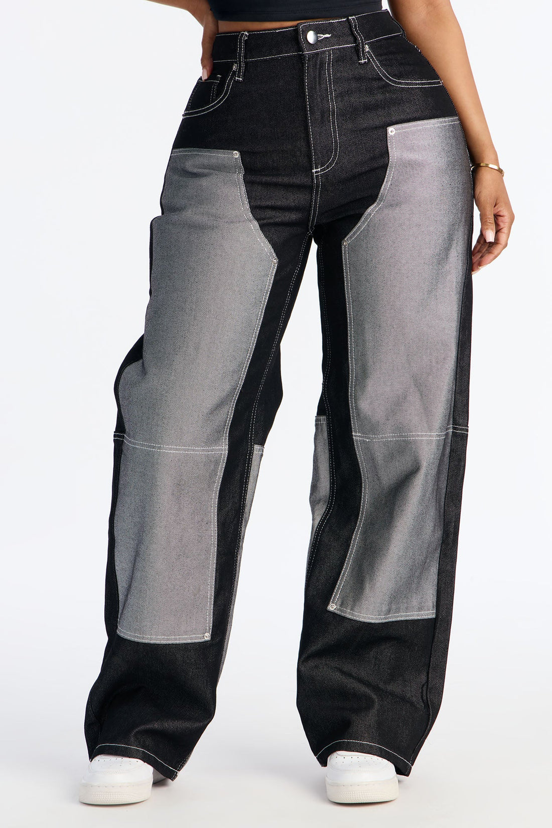 Double Agent Utility Panel Jeans - Black