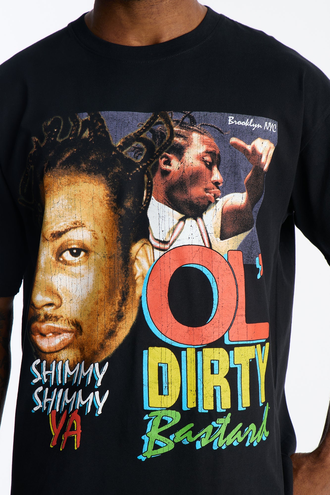 Ol Dirty Bastard SHIMMY SHIMMY YA Premium Short Sleeve Tee - Black