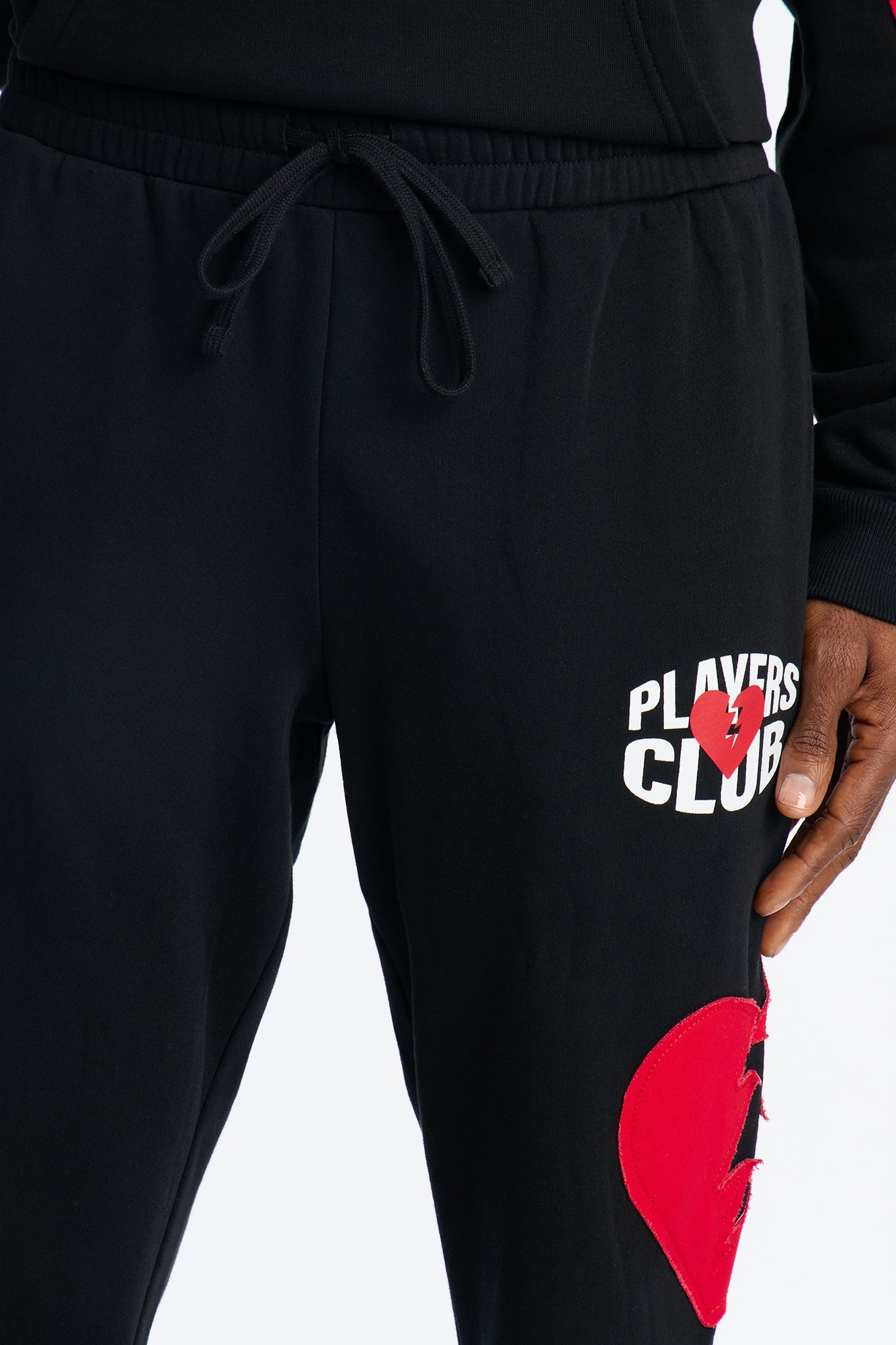 Heartbreakers Players Club Skinny Flare Sweatpants - Black