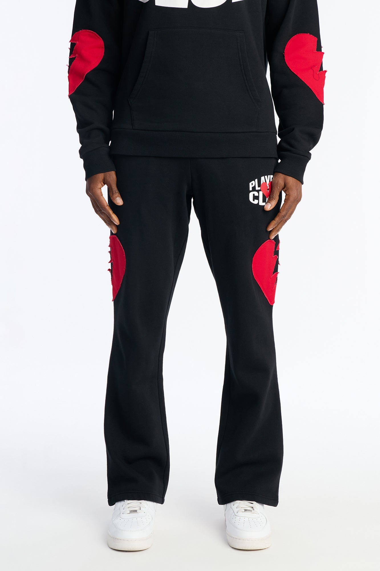 Heartbreakers Players Club Skinny Flare Sweatpants - Black
