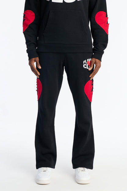 Heartbreakers Players Club Skinny Flare Sweatpants - Black