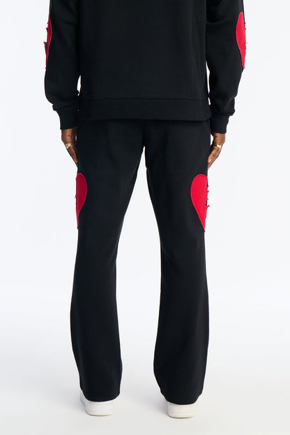 Heartbreakers Players Club Skinny Flare Sweatpants - Black