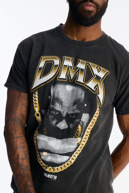 DMX Moment Of Prayer Vintage Washed Short Sleeve Tee - Black Wash
