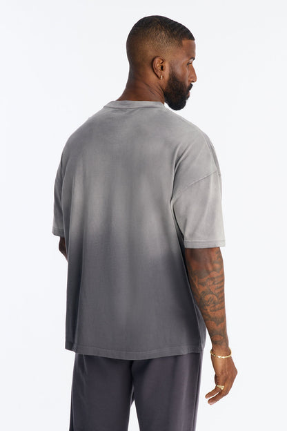 Big Trust Studded Wash Short Sleeve Tee - Black Wash
