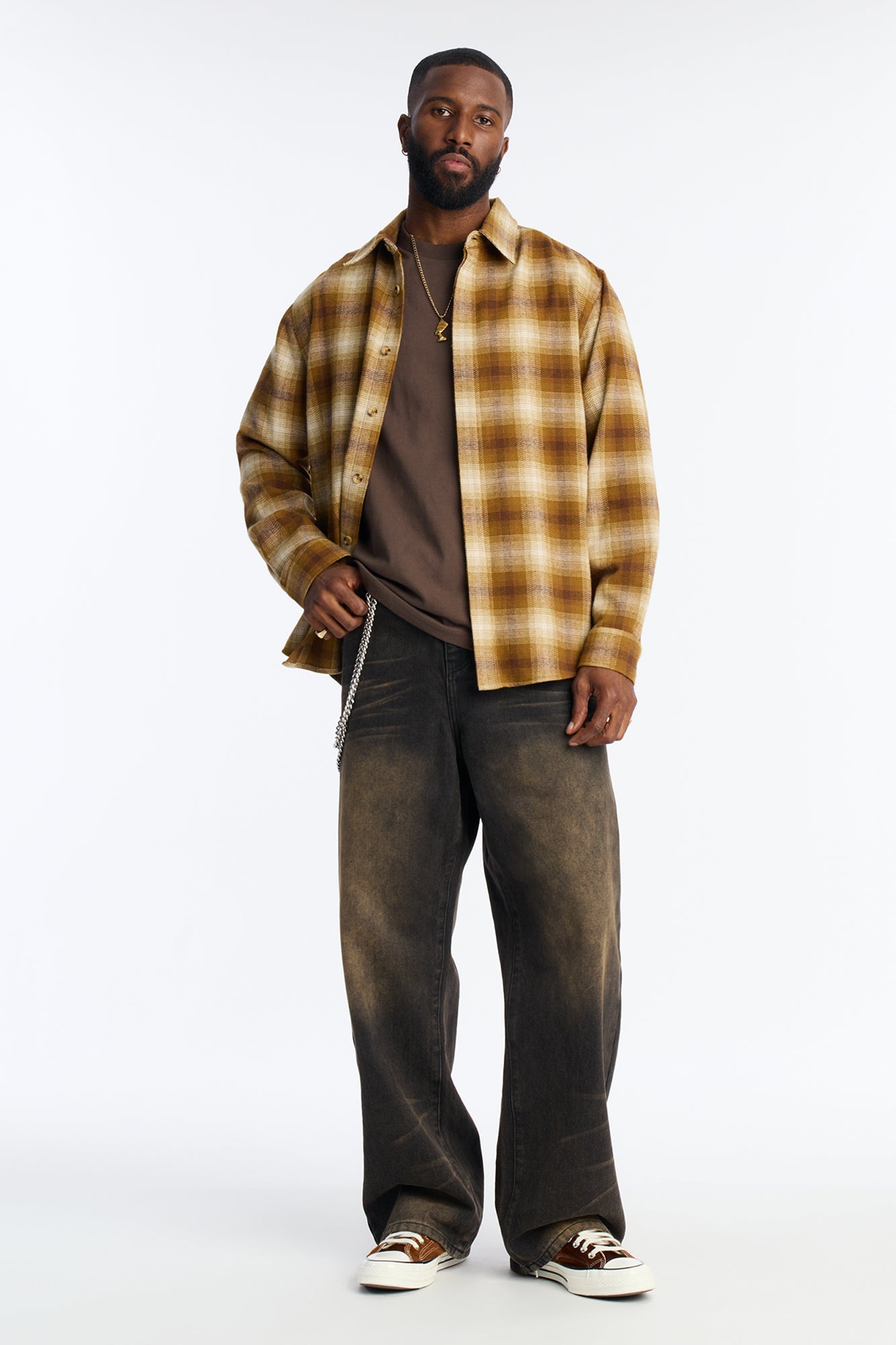 Boxy Heavyweight Tee 240GSM - Brown