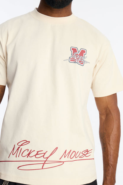 Disney Mickey Mouse Premium Short Sleeve Tee - Natural
