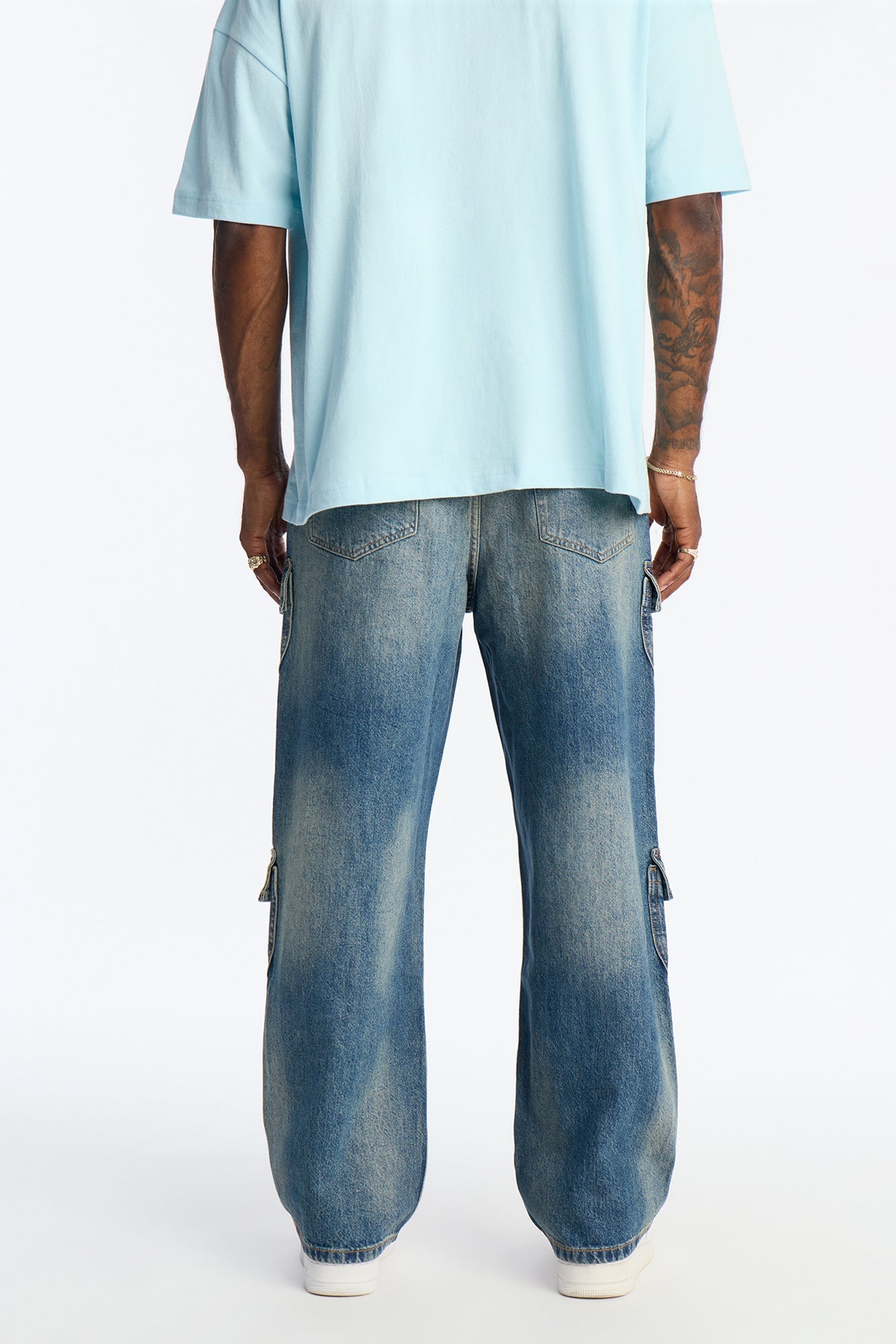 Baggy On Deck Cargo Jean - Dark Wash