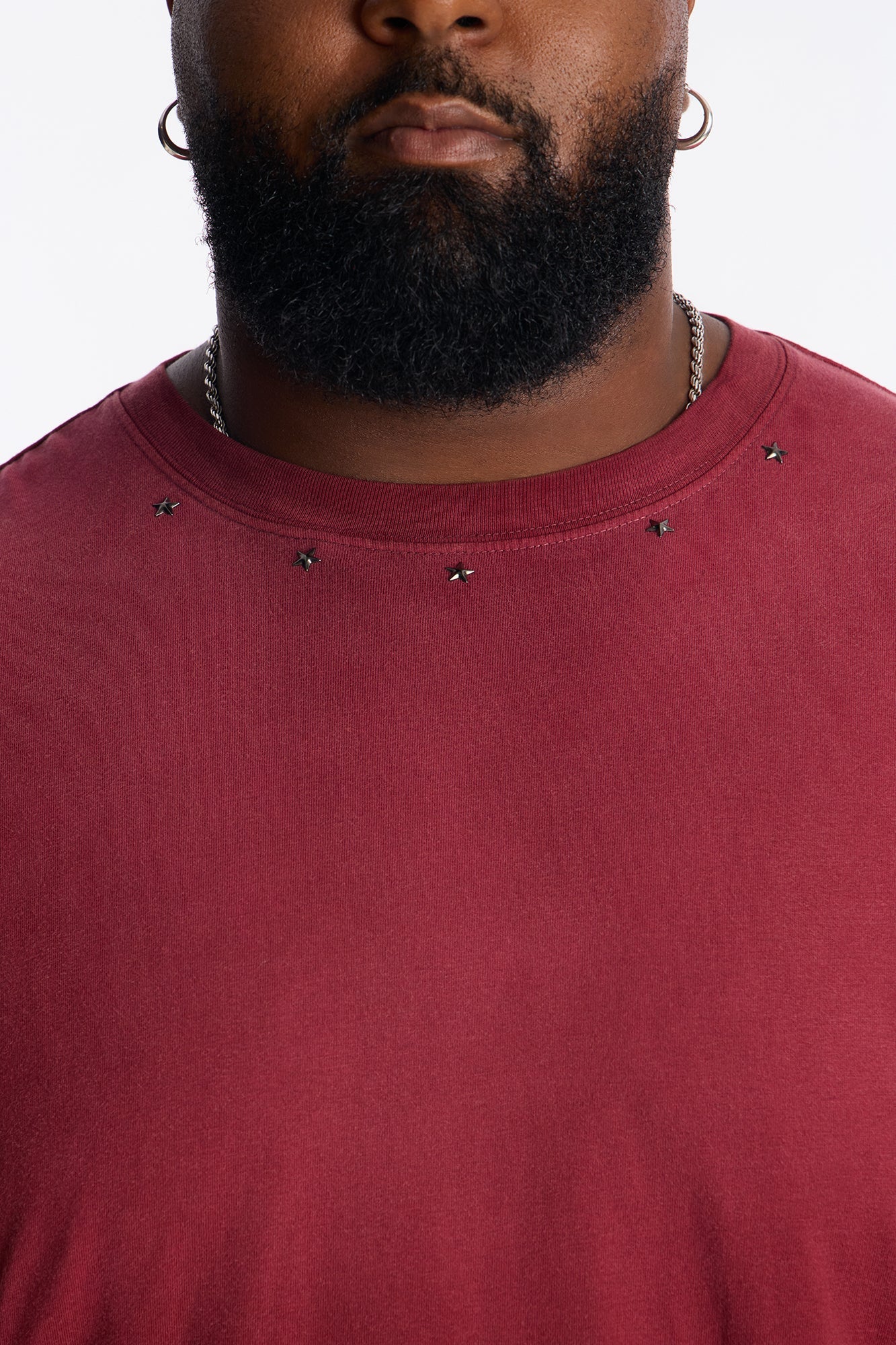 Vintage Wash Relaxed Edge Tee - Red
