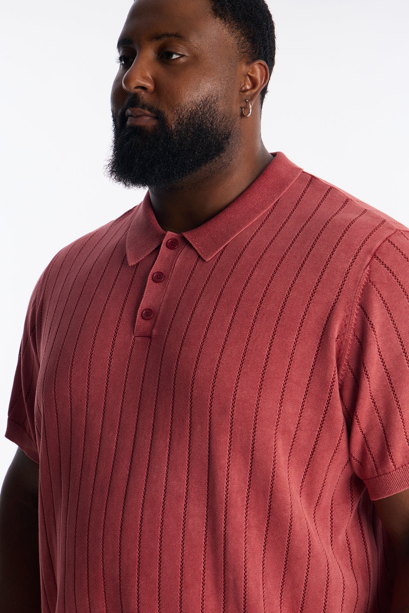 Meru Washed Polo - Burgundy
