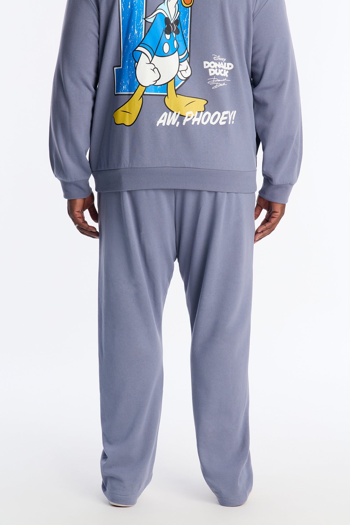 Disney Aw Phooey Donald Embroidery Sweatpants - Slate Blue