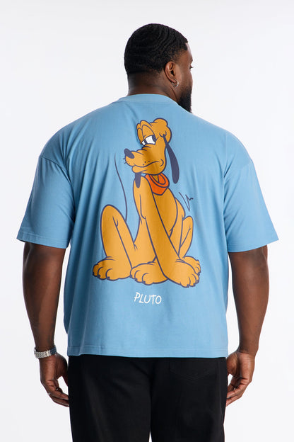 Disney Pluto Attitude Premium Short Sleeve Tee - Indigo