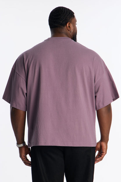 Boxy Heavyweight Tee 240GSM - Purple