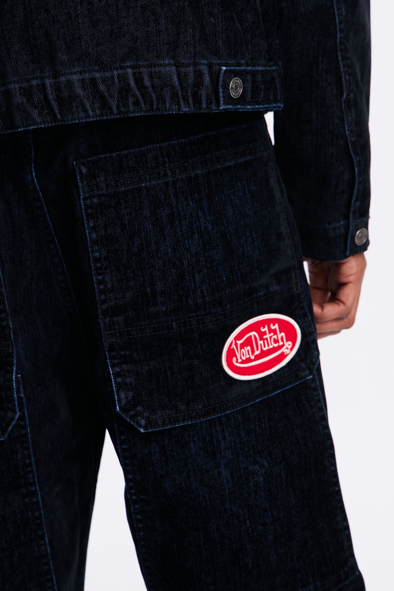 Baggy Von Dutch Bandidos Patch Jean - Dark Wash