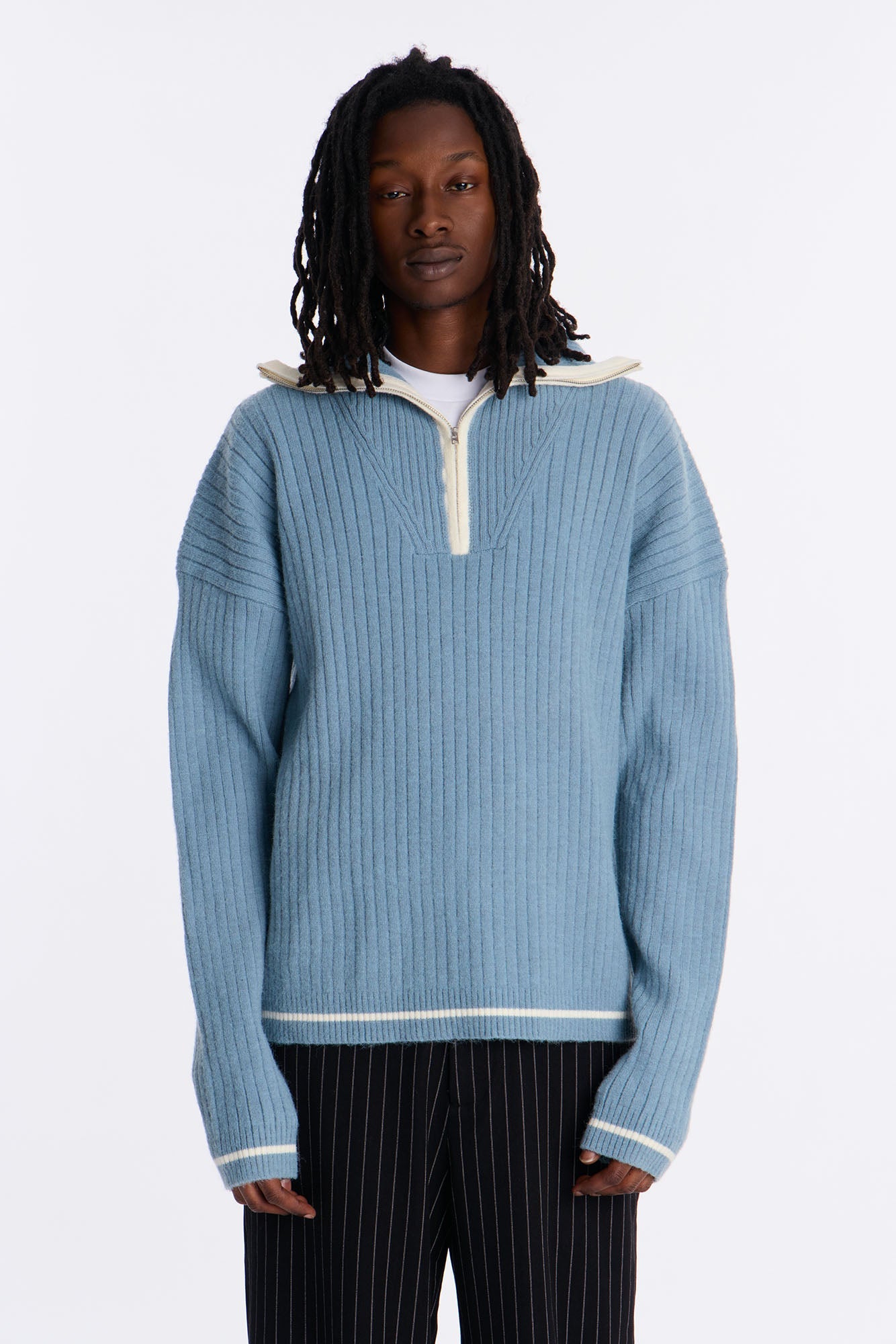 Social Project Quarter Zip - Blue