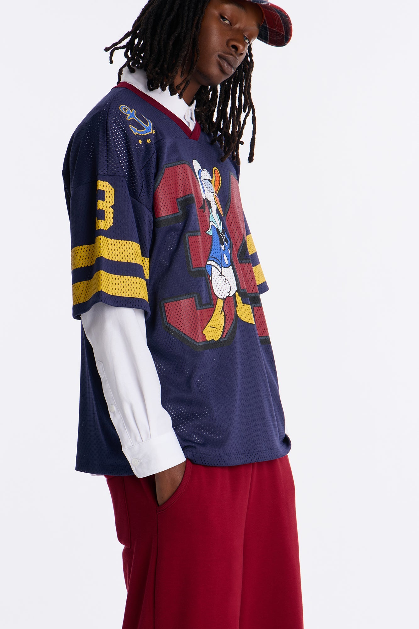 Disney Donald 34 Football Jersey - Navy