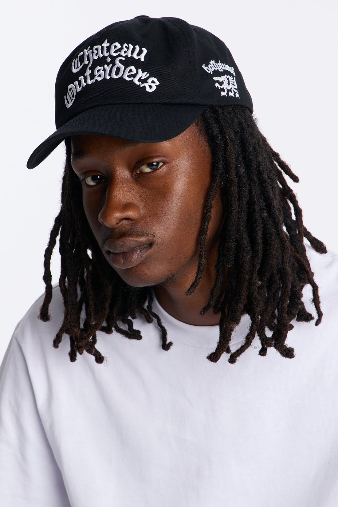 Chateau Hollywood Unstructured Twill Snapback Hat - Black